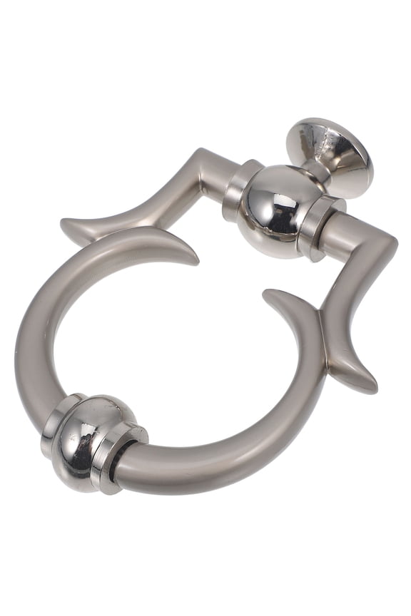 Plated Silver Zinc Alloy Door Knocker for Front Door with European Style and Easy Installation