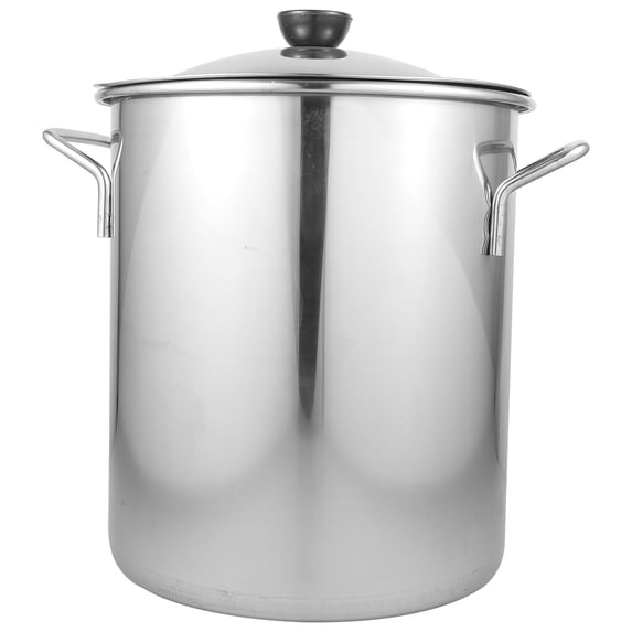 Clispeed Silver Stainless Steel Stockpot with Lid for Kitchen Cooking