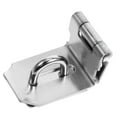thumbnail image 1 of Clispeed Heavy Duty Cabinet Latch Padlock Latch Silver 304 Stainless Steel Tight Closure for Door 1 Set, 1 of 7