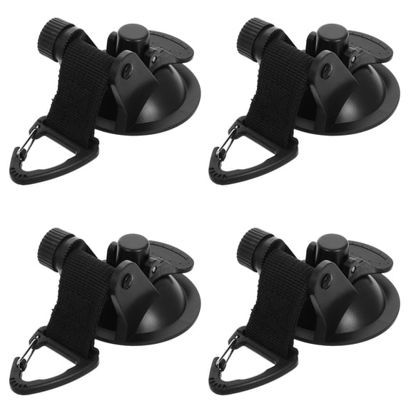 Clispeed 4-Pack Cup Hooks for Car , RV Awning, Camping Gear Storage - Plastic, Strong Hold