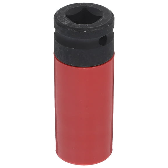 Clispeed Drive Wheel Protector Impact Socket Lug Nut Socket Red Color for Automotive Maintenance 1Pcs