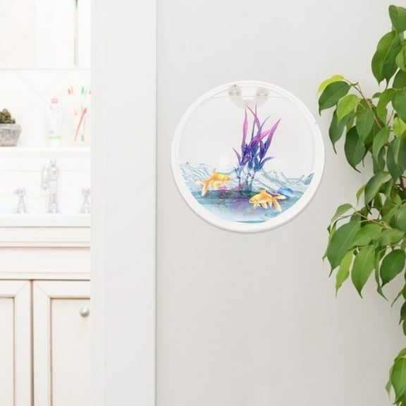 Clispeed Acrylic Hanging Fish Tank Wall Mounted for Aquarium Supplies and Fish Use