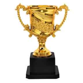 Clispeed Golden Winner Trophy Cup Plastic Award - Perfect for Sports Events, Competitions, Celebrations, and Recognition