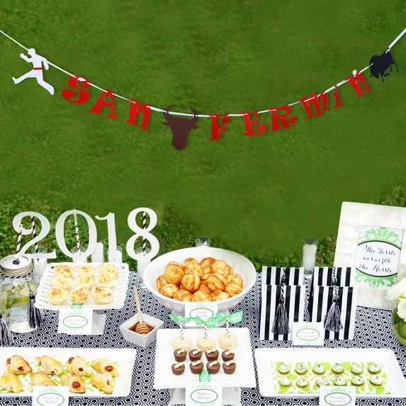 Clispeed Assorted Color San Pull Flags for Theme Party Ornaments and Fun