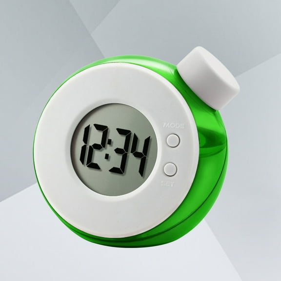 Clispeed Green LED Water Clock Powered by Water Chemical Reaction No Battery Required
