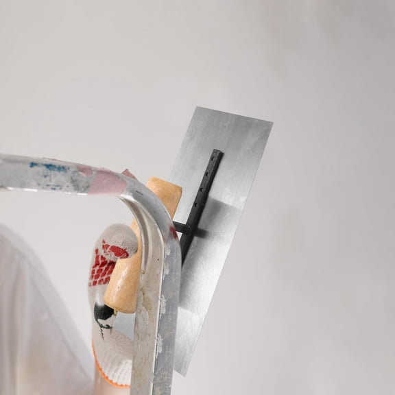 Clispeed Wood Handle Masonry Trowel Steel Blade Multi Functional Concrete Tool for Home