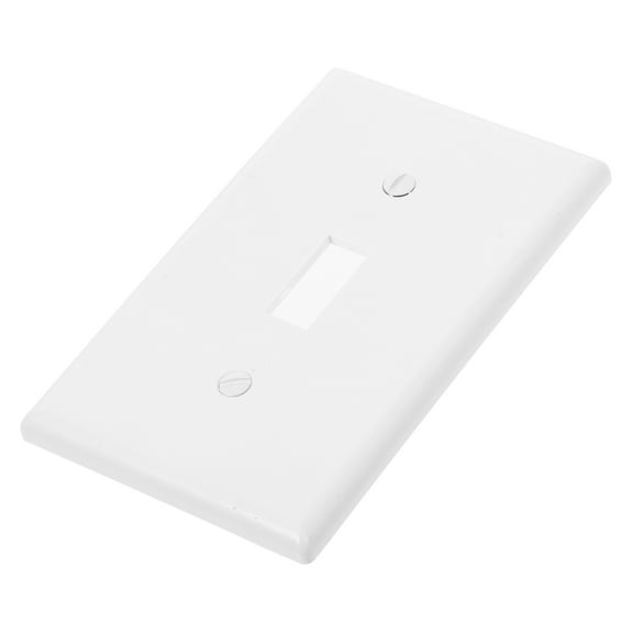 Clispeed Single Light Switch Cover Plate White Wall Socket Cover with American Style Design