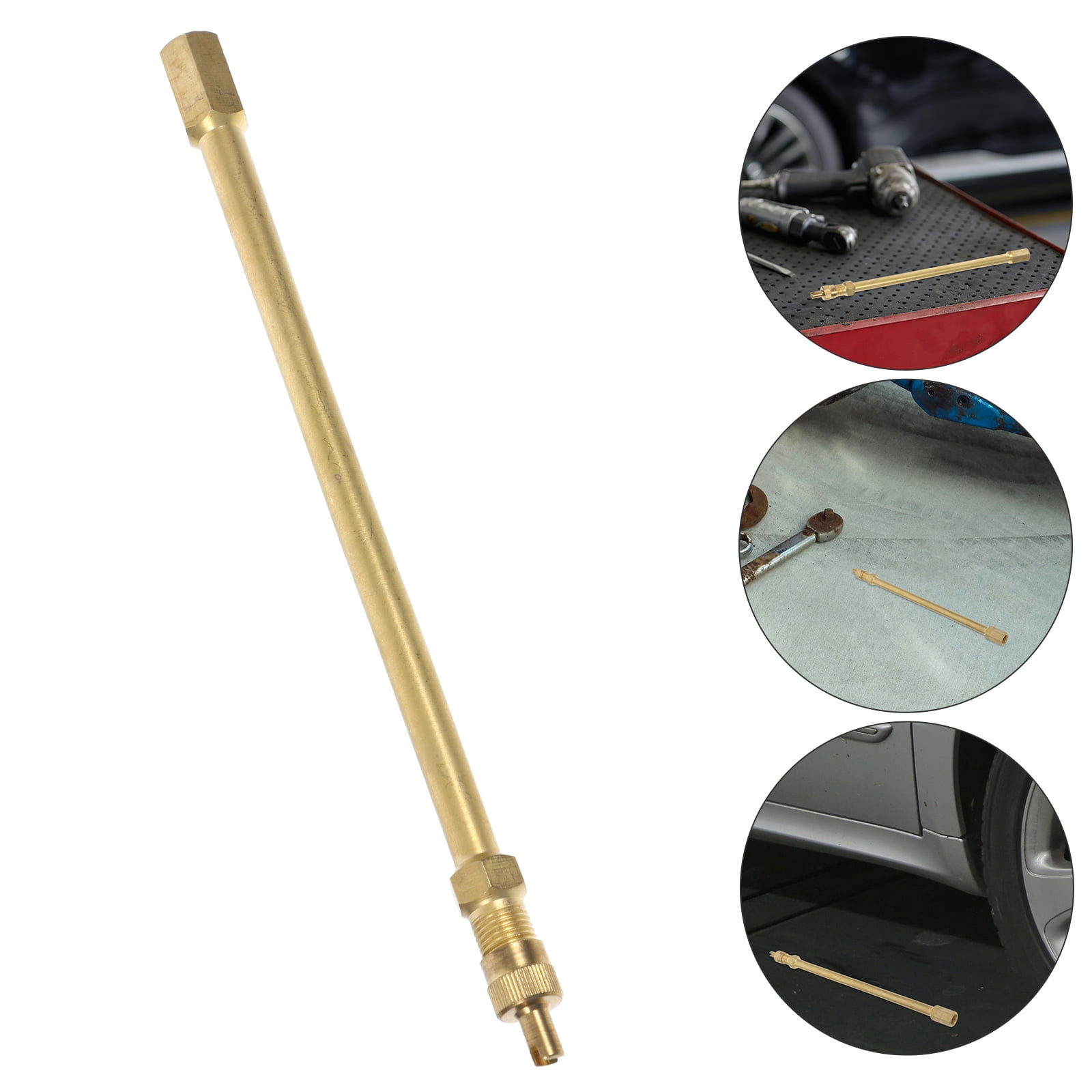 Clispeed Golden Tire Valve Extension Rod Copper Material for Easy Car ...