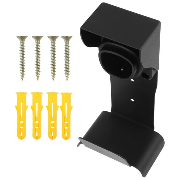 Clispeed wall Mount Car Cable Bracket for Electric Vehicle Users Black Plastic 1Set