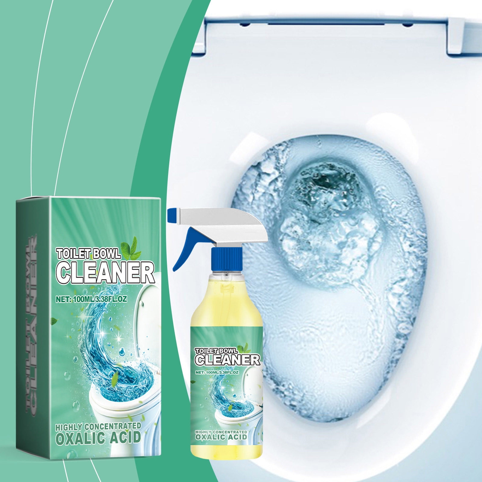 Clisyzdn Toilet Bowl Cleaner 3.5 Fl Oz Heavy-Duty Toilet Bowl Cleaner ...