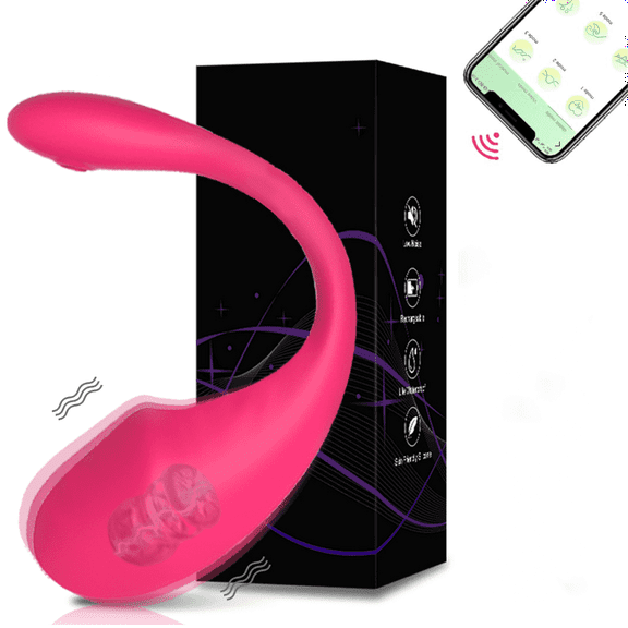 TLUDA Wearable Panty Vibrators with APP Remote Control for Women, Rechargeable G Spot Stimulator Vibrator Toys,Red