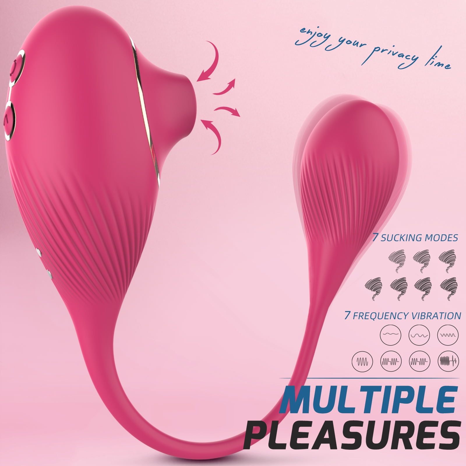 Clitoral Sucking Vibrator with Vibrating Egg, 2 in 1 G-spot & Clitoris  Stimulator, Rechargeable & Waterproof Nipples Clit Sucker with 7 Suction 7  Vibration Modes,Adult Sex Toys for Women - Walmart.com