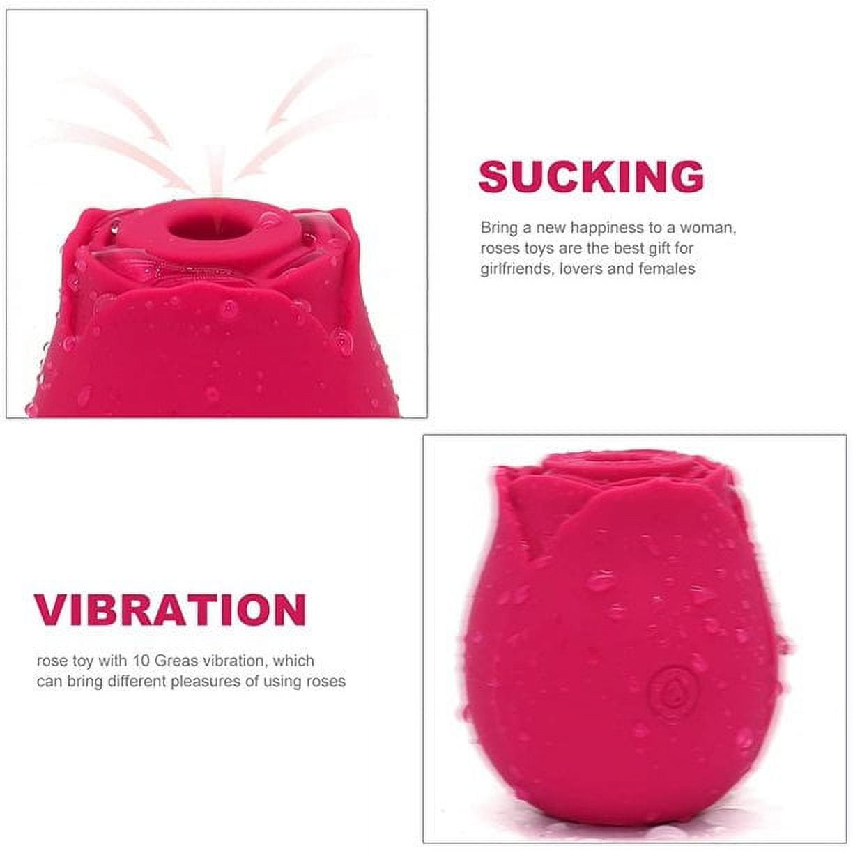 Clitoral Vibrator 2023 Newly Rose Toy Vibrator for Women with 10 Gears Rechargeable Washable