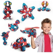 Clixo Crew Magnetic Building Toys for Kids Flexible Magnets Creative STEM Toys 30 Pc