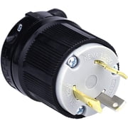 Cllena NEMA L5-30P, 2 Pole 3 Wire, 30 Amp 125 Volt Generator 3 Prong Locking Male Cord Plug