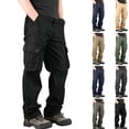 thumbnail image 1 of Cllios Cargo Pants for Men Outdoor Hiking Trousers Straight Leg Work Pants Comfortable Travel Baggy Cargo Pant with Multi Pockets 29-36, 1 of 8