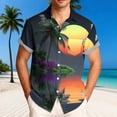 thumbnail image 1 of Cllios Hawaiian Shirts for Men Big and Tall Tropical Graphic Holiday Tops Regular Fit Lapel Collared Short Sleeve T-shirts Oversized Button Down Bowling Shirts S-5XL, 1 of 6