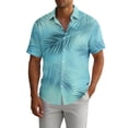 thumbnail image 1 of Cllios Hawaiian Shirts for Men Funny Tropical Graphic Beach Tops Relaxed Fit Cuban Collared Short Sleeve T-shirts Cotton Button Down Bowling Shirts XS-5XL, 1 of 5