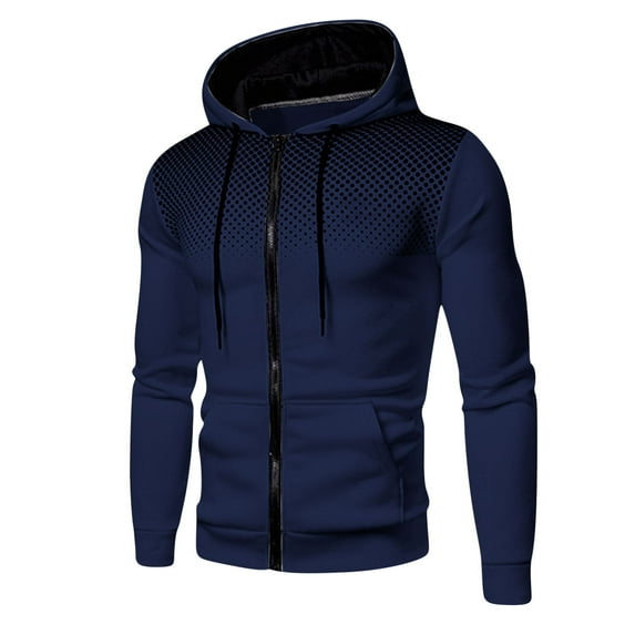Cllios Hoodies for Men Full Zip Up Jacket Gym Jogging Workout Athletic Sports Outerwear Long Sleeve Slim Fit Sweatshirt Fall Lightweight Thin Fleece Jacket