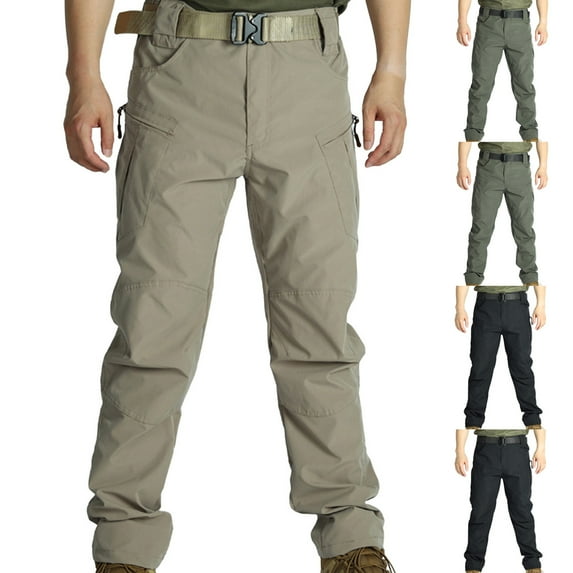 Cllios Men's Cargo Pants Relaxed Fit Outdoor Casual Trousers Work Pants Comfortable Straight Leg Baggy Cargo Pant with Multi Pockets M-3XL