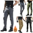 thumbnail image 1 of Cllios Men's Cargo Pants Relaxed Fit Outdoor Hiking Trousers Work Pants Elastic Waist Fitness Jogger Baggy Cargo Pant with Multi Pockets S-4XL, 1 of 9
