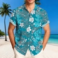 thumbnail image 1 of Cllios Men's Hawaiian Shirts Funny Tropical Print Aloha Tops Regular Fit Cuban Collared Short Sleeve T-shirts Casual Button Down Bowling Shirts S-5XL, 1 of 6
