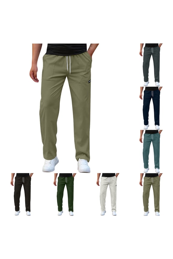 Mens Cargo Pants Slim Fit Outdoor Casual Trousers Work Pants Classic Camping Baggy Cargo Pant with Multi Pockets S-3XL