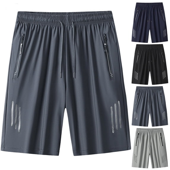 Cllios Mens Cargo Shorts Below the Knee Summer Classic Workout Shorts Running Travel Gym Shorts with Multi Pockets