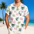thumbnail image 1 of Cllios Mens Hawaiian Shirts Big and Tall Tropical Graphic Aloha Tops Loose Fit Cuban Collared Short Sleeve T-shirts Cotton Button Down Bowling Shirts S-5XL, 1 of 6