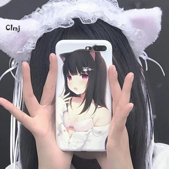 Clmj anime Y2K girl phone case for iPhone 13 12 mini 11 14 Pro 15 plus XR X XS Max 7 8 se 2020 silicone phone cover iPhone case
