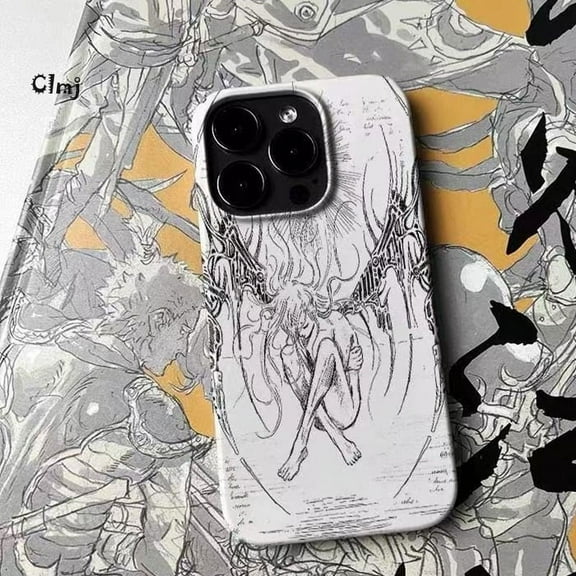 Clmj cool Angel phone case for iPhone 13 12 mini 11 14 Pro 15 se 2020 XR X XS Max 7 8 plus silicone phone cover iPhone case