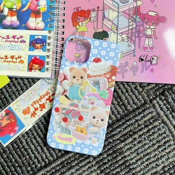 Clmj cute bear cartoon animal phone case for iPhone 14 plus 12 13 mini 11 pro Max XR XS Max X 7 8 plus se 2020 silicone cover