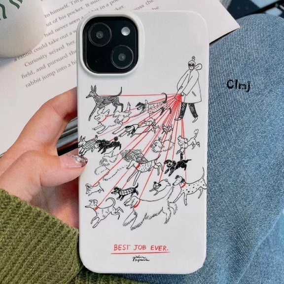 Clmj cute dog puppy phone case for iPhone 13 mini 12 Pro 11 14 se 2020 x XR XS Max 7 8 plus silicone phone cover iPhone case