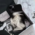 thumbnail image 1 of Clmj vintage Angel phone case for iPhone 11 12 13 mini 14 Pro 15 plus XR X XS Max 7 8 se 2020 silicone phone cover iPhone case, 1 of 4