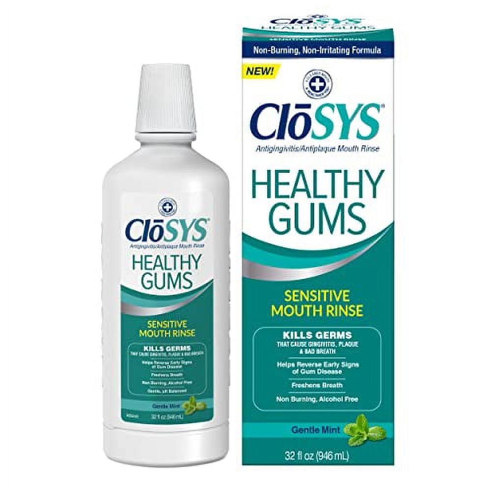 CloSYS Healthy Gums Oral Rinse Mouthwash 32 Fl Oz
