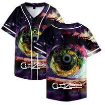 CloZee Jersey Merch Harajuku Thin button Baseball Uniform Men/Women Baseball Jersey For EDM Festivals Color6