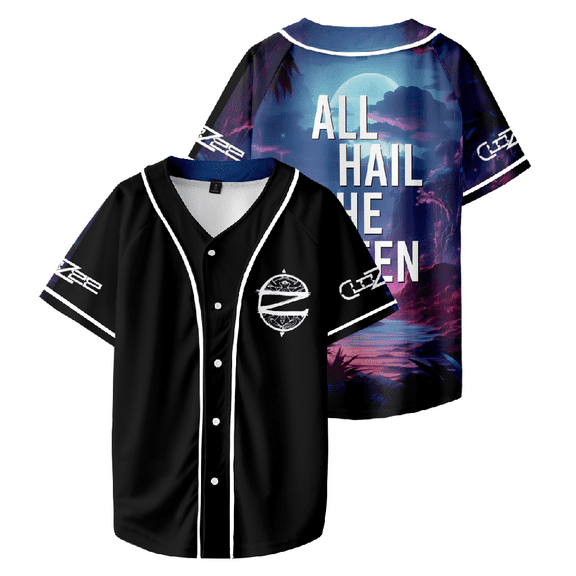 CloZee Jersey Merch Harajuku Thin button Baseball Uniform Men/Women Baseball Jersey For EDM Festivals