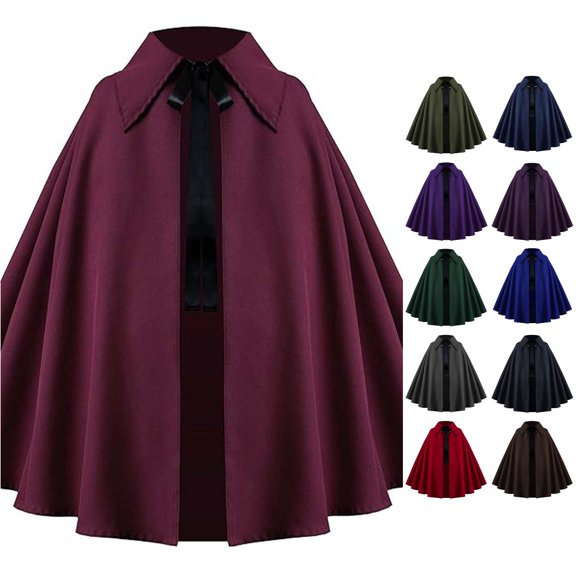Cloak Cape Halloween Short Cape Gothic Performance Larp