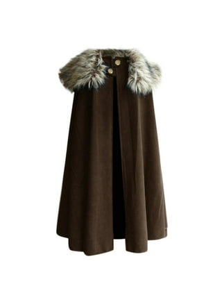 Mens winter cloak with hood on sale