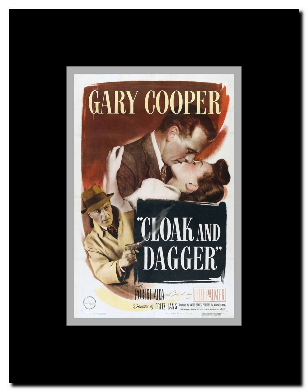 Cloak and Dagger Framed Movie Poster