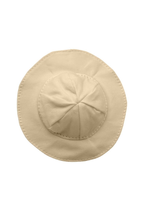 Cloche Hats for Women Decorative Doll Hat Colorful 18 Inch Girl Doll Sun Hat For Game Decorations Costume Hats For Kids Dolls Beige