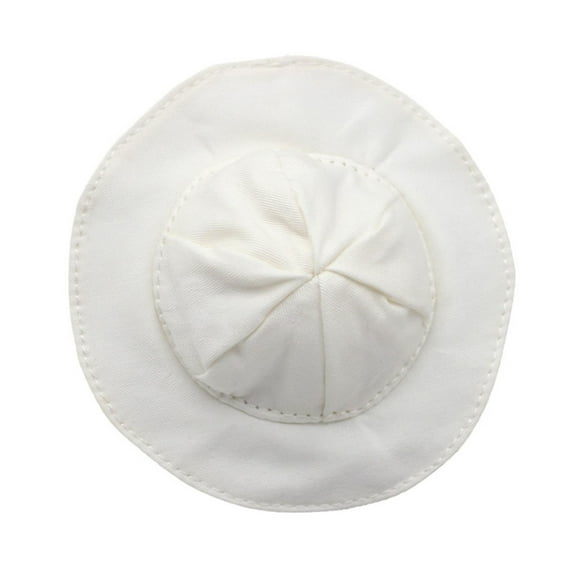 Cloche Hats for Women Decorative Doll Hat Colorful 18 Inch Girl Doll Sun Hat For Game Decorations Costume Hats For Kids Dolls White