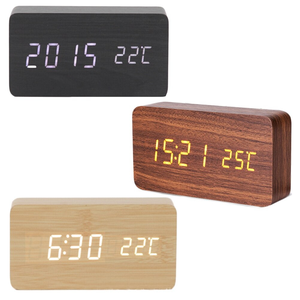 Clock Alarm Display Electronic Clocks Acoustic Sensor Clock Guest Room