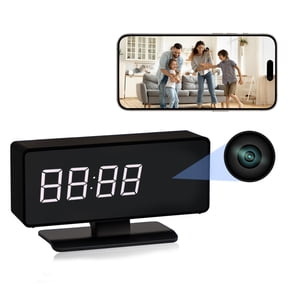 Clock Camera, WiFi HD 1080P Wireless Camera with Night Vision, Motion Detection, and Remote Viewing, Nanny Cam for Baby/Elder/Pet Care
