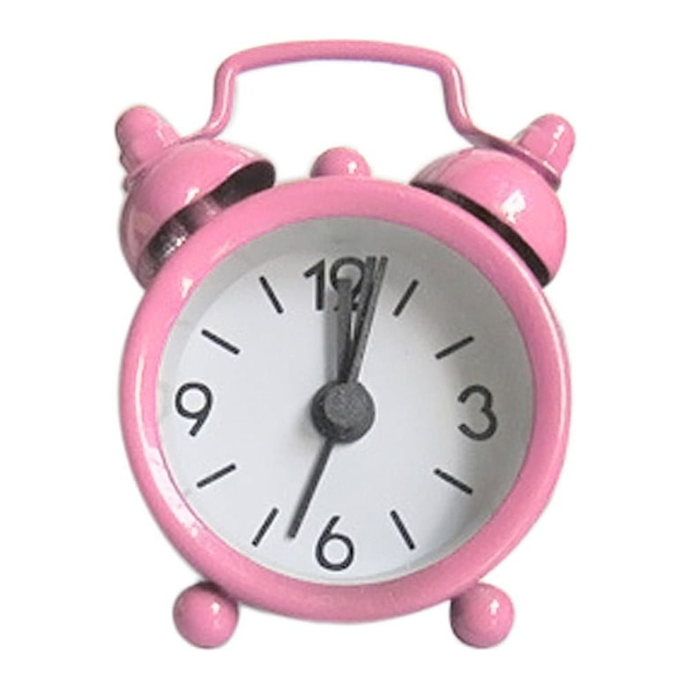 Clock Cute Small Alarm Metal Alarm Clock Small Electronic Mini Clock