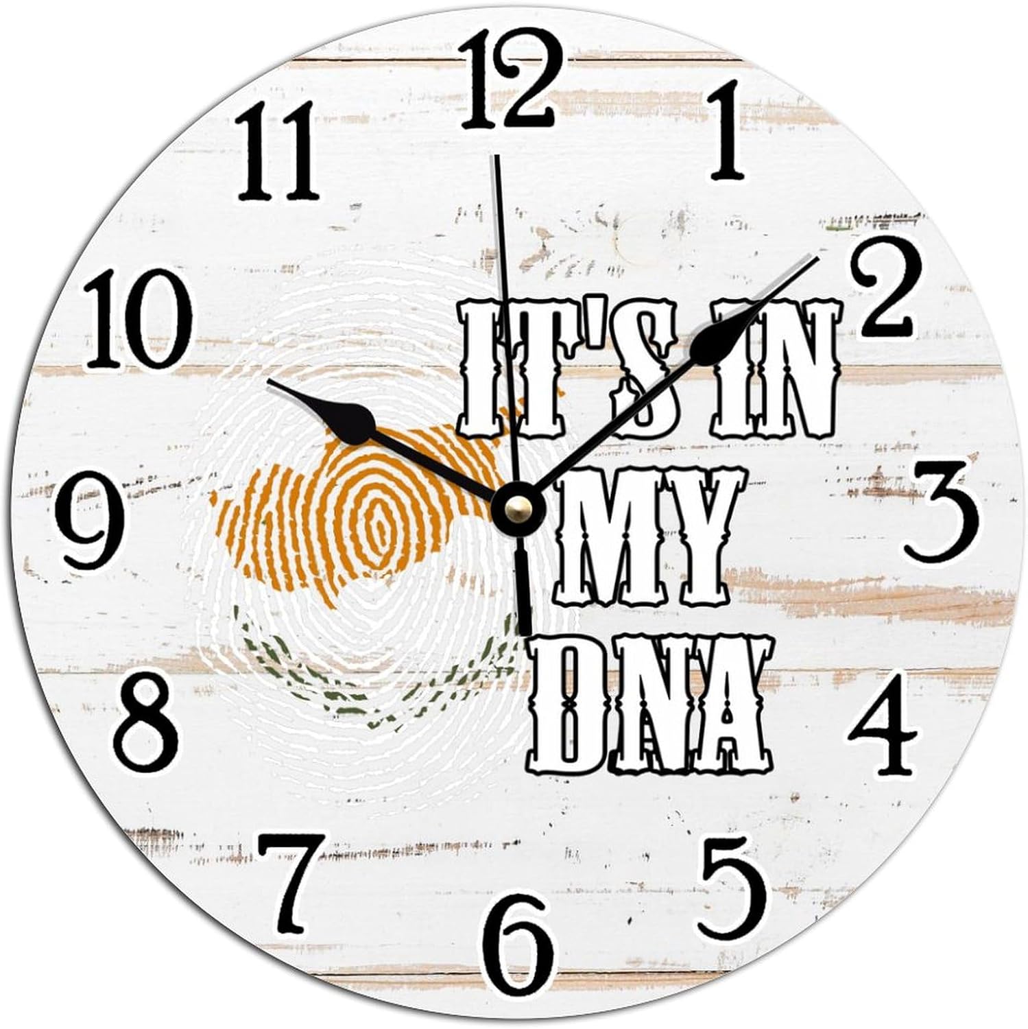 Clock Cyprus It'S In My Dna Wall Clocks Cyprus Flag Clocks Battery