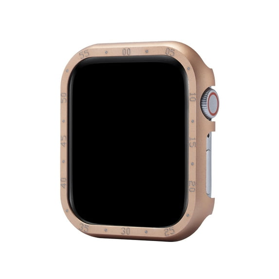 Clock Design Case for Apple Watch Series 3/2/1 38mm, Hard PC Protective Case, Edge Protector Bumper Frame Cover Compatible with iWatch Series 3/2/1 38mm, Rosegold