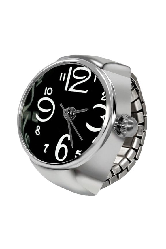 Clock Dials Finger Rings Retro Roman Watch Rings Durability Rusts Resistant Watch for Everyday Wear