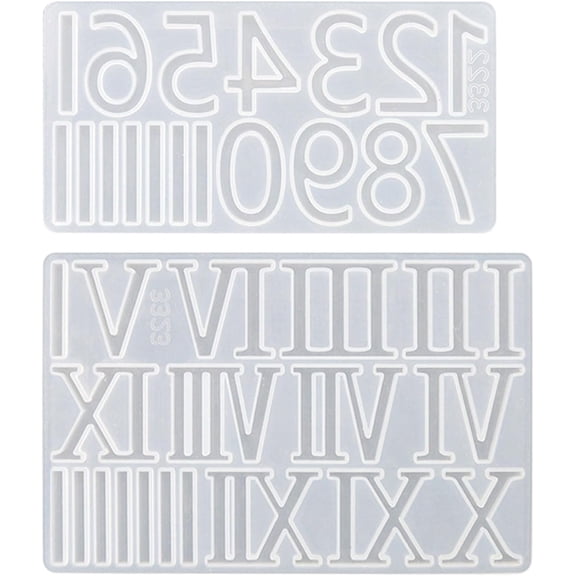 Clock Digital Numbers Resin Molds Silicone Mold for Resin Casting Clock Making,DIY Crafts