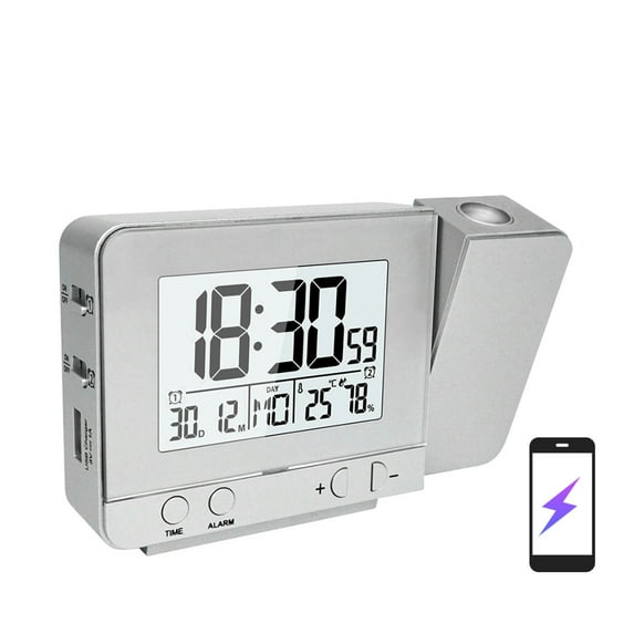 Clock,Dual Alarms 12/24h Usb R 180rotable Alarm Clock Display With Usb With Dual Alarms Dimmable Led Display Bedroom With Alarms 12/24h Snooze Led Display With Buzhi Hxber Mewmewcat Qisuo